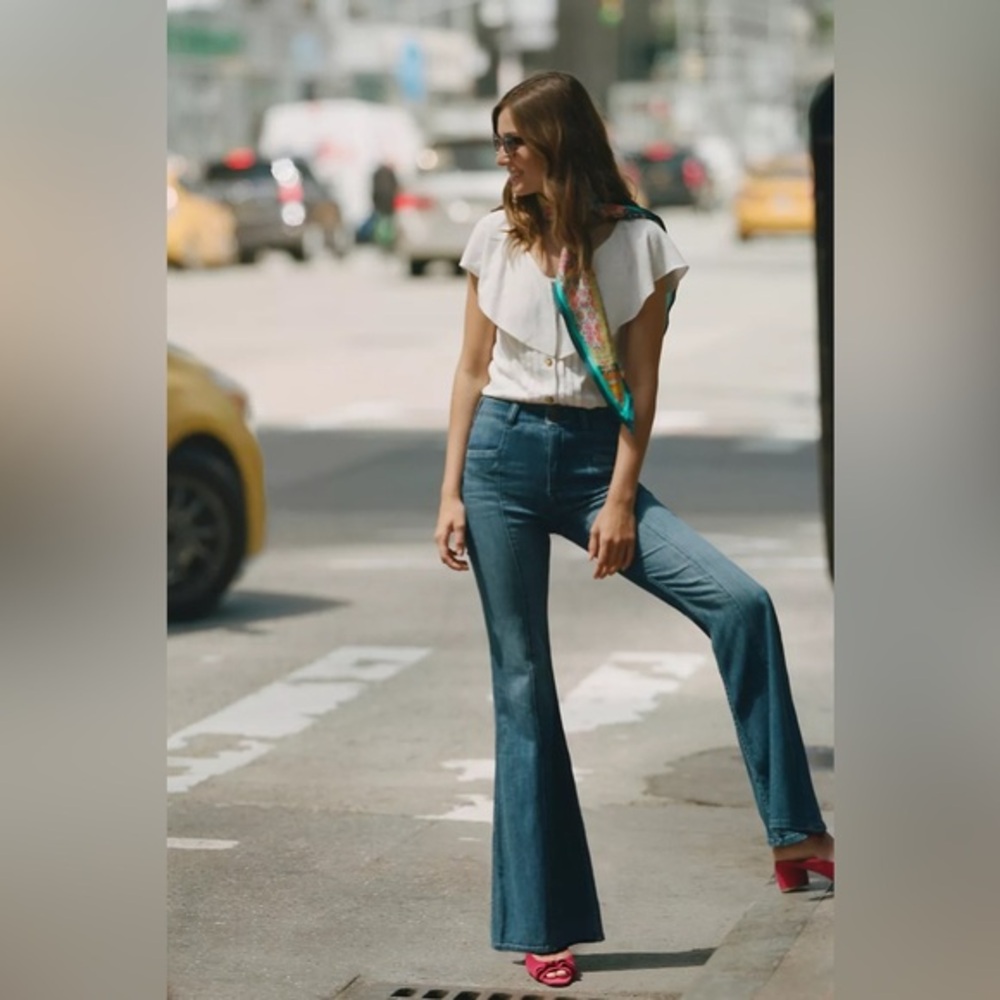 Pilcro and the Letterpress Ultra High-Rise Flare Jeans